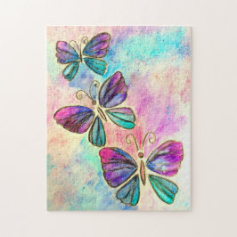 Cute Colorful Butterflies Pussel