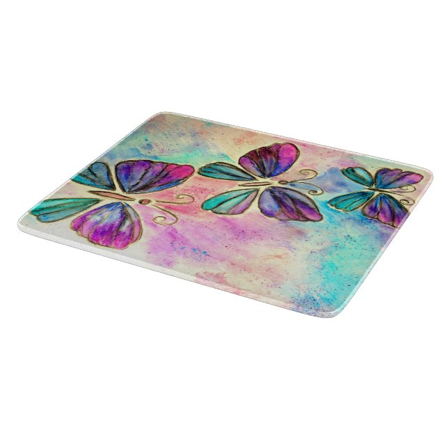 Cute Colorful Butterflies - Watercolor Art (Hörn)