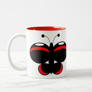 Cute Colorful Butterfly Mugg - Red Admiral
