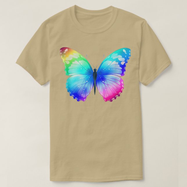 Cute Colorful Butterfly T Shirt (Design framsida)