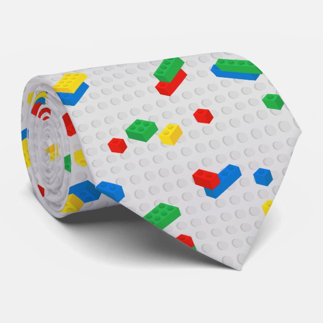Cute Colorful Byggnad blockerar Kids Mönster Slips (Rullad)