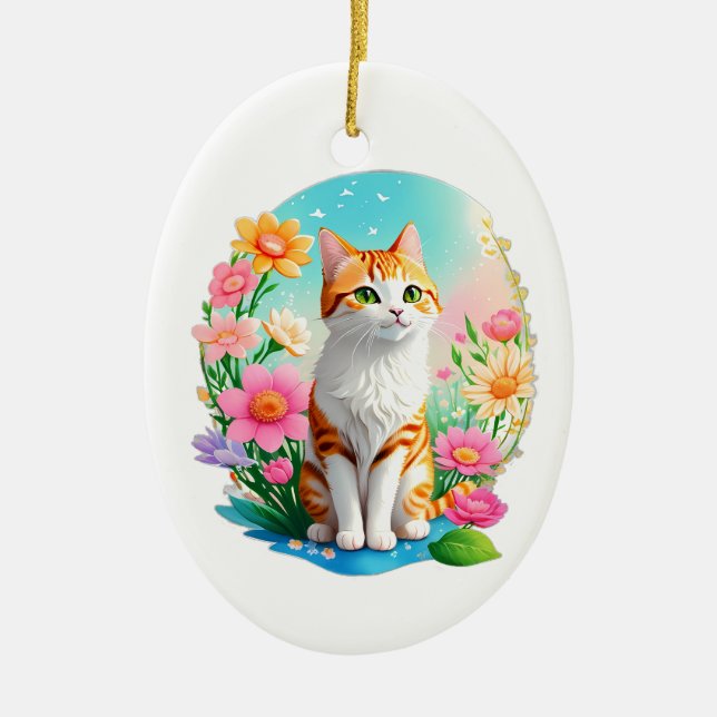 Cute Colorful Cat Ornament (Framsidan)