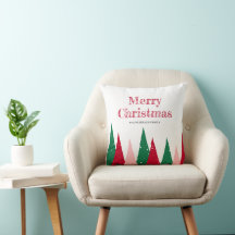 Cute Colorful Christmas Trees Modern Decor