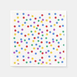 Cute Colorful Confetti-punkter Pappersservett