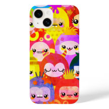 Cute Colorful Critters Roligt iPhone 14 Fodral