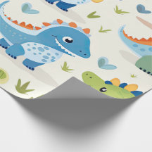 Cute Colorful Dinosaur Baby Mönster