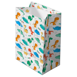 Cute Colorful Dinosaurs Illustrated Mönster