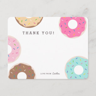Cute Colorful Donut, tack... Tack Kort