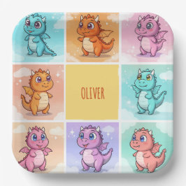 Cute Colorful Dragon Doodles