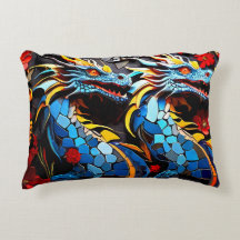 Cute Colorful Dragon Mosaics