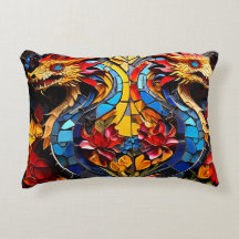 Cute Colorful Dragon Mosaics