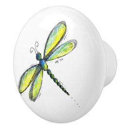 Cute Colorful Dragonfly Knopp