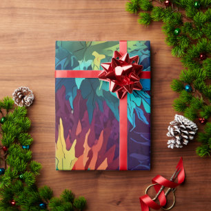 Cute Colorful Festive-helgdag som omsluter julafto Presentpapper