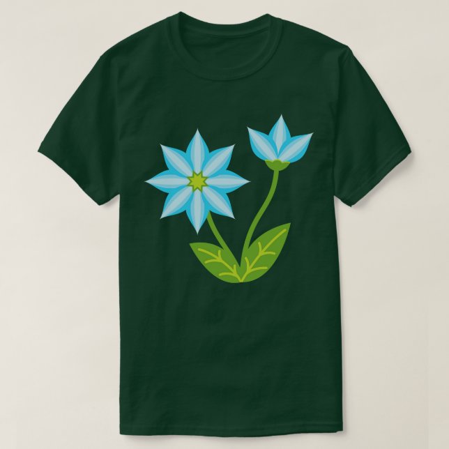 Cute Colorful Flower 1 T Shirt (Design framsida)