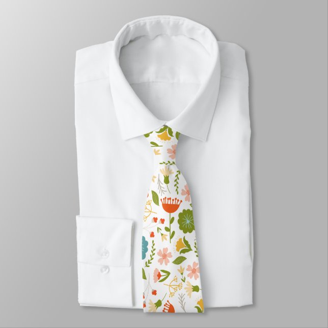 Cute Colorful Flowers Mönster Slips (Bunden)