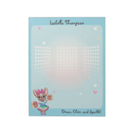 Cute Colorful Frenchie Pawsitive School Spirit Anteckningsblock