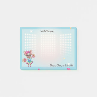 Cute Colorful Frenchie Pawsitive School Spirit Post-it Block