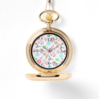 Cute colorful funny monsters patterns armbandsur