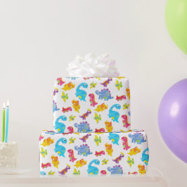 Cute Colorful Funny Unisex White Baby Dinosaur Presentpapper