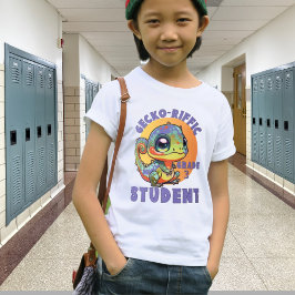 Cute Colorful Gecko School Year Namn Gecko riffic T Shirt