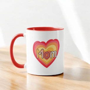 Cute Colorful Gift för Mamma Mors dag Mugg