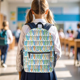 Cute Colorful Girl Flip Flops Pattern