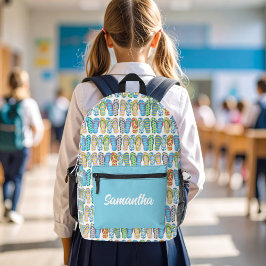 Cute Colorful Girl Flip Flops Personalized 