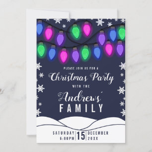 Cute Colorful Glowing Hanging Ljus jul Inbjudningar