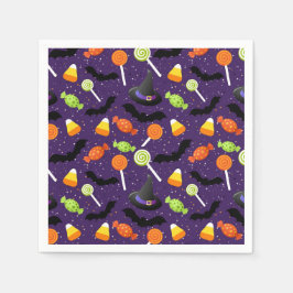 Cute Colorful Halloween fest Pappersservett