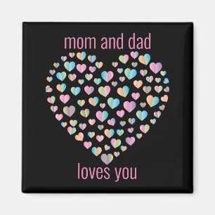 Cute Colorful Heart Mönster Magnet
