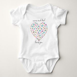 Cute Colorful Heart Mönster T Shirt