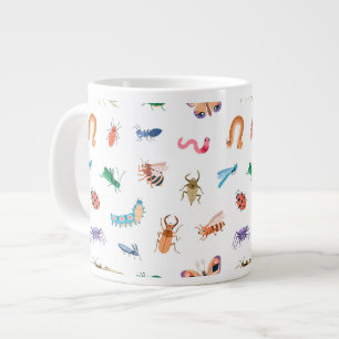 Cute Colorful Insekt Mönster Jumbo Mugg
