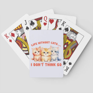Cute Colorful Kittens - Life without Cats Cats? Casinokort