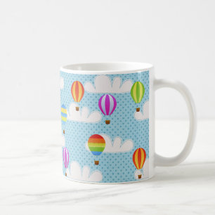 Cute Colorful Luftballongs Mönster Kaffemugg