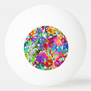 Cute Colorful magic blommor All-Over-Print T-Shirt Pingisboll