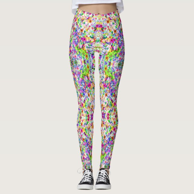 Cute colorful magic sommarblommor Fodral-Mate iPho Leggings (Framsida)