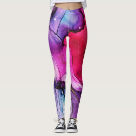 Cute Colorful Marble mönster Leggings
