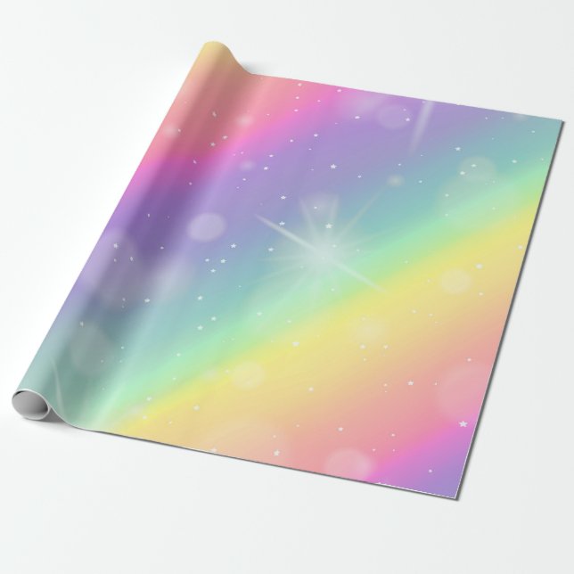 Cute Colorful Monogram Presentpapper (Utrullad)