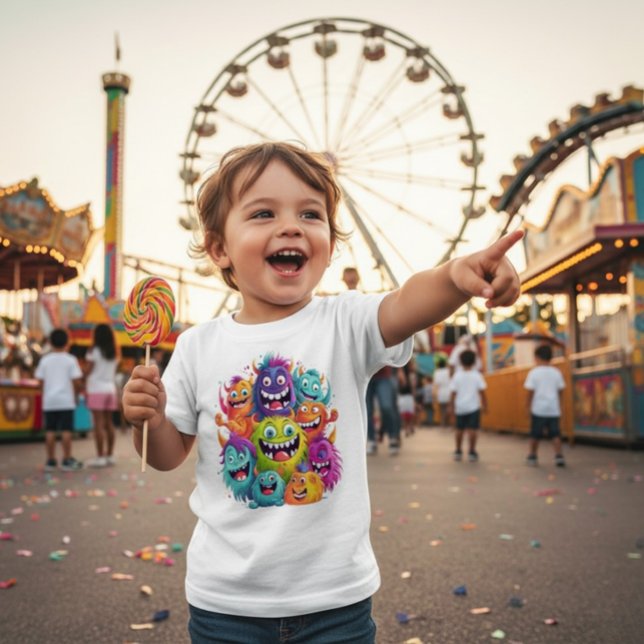 Cute Colorful Monster Squad Baby Shirt T (Skapare uppladdad)