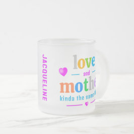 Cute Colorful Mor Frostad Glasmugg