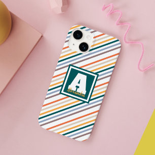 Cute Colorful Multicolor rand Monogram Namn
