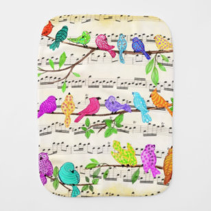 Cute Colorful Musical Birds Symphony - Lycklig Sån Bebistrasa