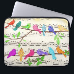 Cute Colorful Musical Birds Symphony - Lycklig Sån Laptop Fodral<br><div class="desc">Cute Colorful Musical Birds Symphony - Lycklig Sång - Vår Melody Teckning - Anpassade - Välj / lägg till din unika text / teckensnitt / Färg - Gör ditt Speciella utfall - Ändra storlek och flytta eller ta bort och lägg till inslag / bild med anpassning verktyg ! - Teckning...</div>