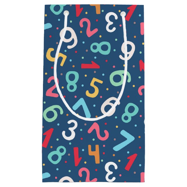 Cute Colorful Numbers Mönster Blue Kids (Framsidan)