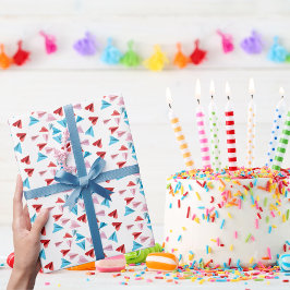 Cute Colorful Papper Airplane, Aviator eller Pilot Presentpapper