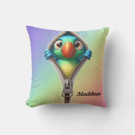 Cute Colorful Parrot Kids Kudde