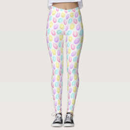 Cute Colorful Påskägg Mönster Leggings