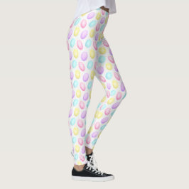 Cute Colorful Påskägg Mönster Leggings