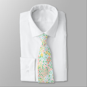 Cute Colorful Pastel Garden Flower Mönster Slips