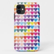 Cute Colorful Rainbow Heart Mönster